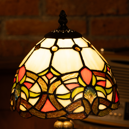Ruby Flame Elegance Tiffany Lamp