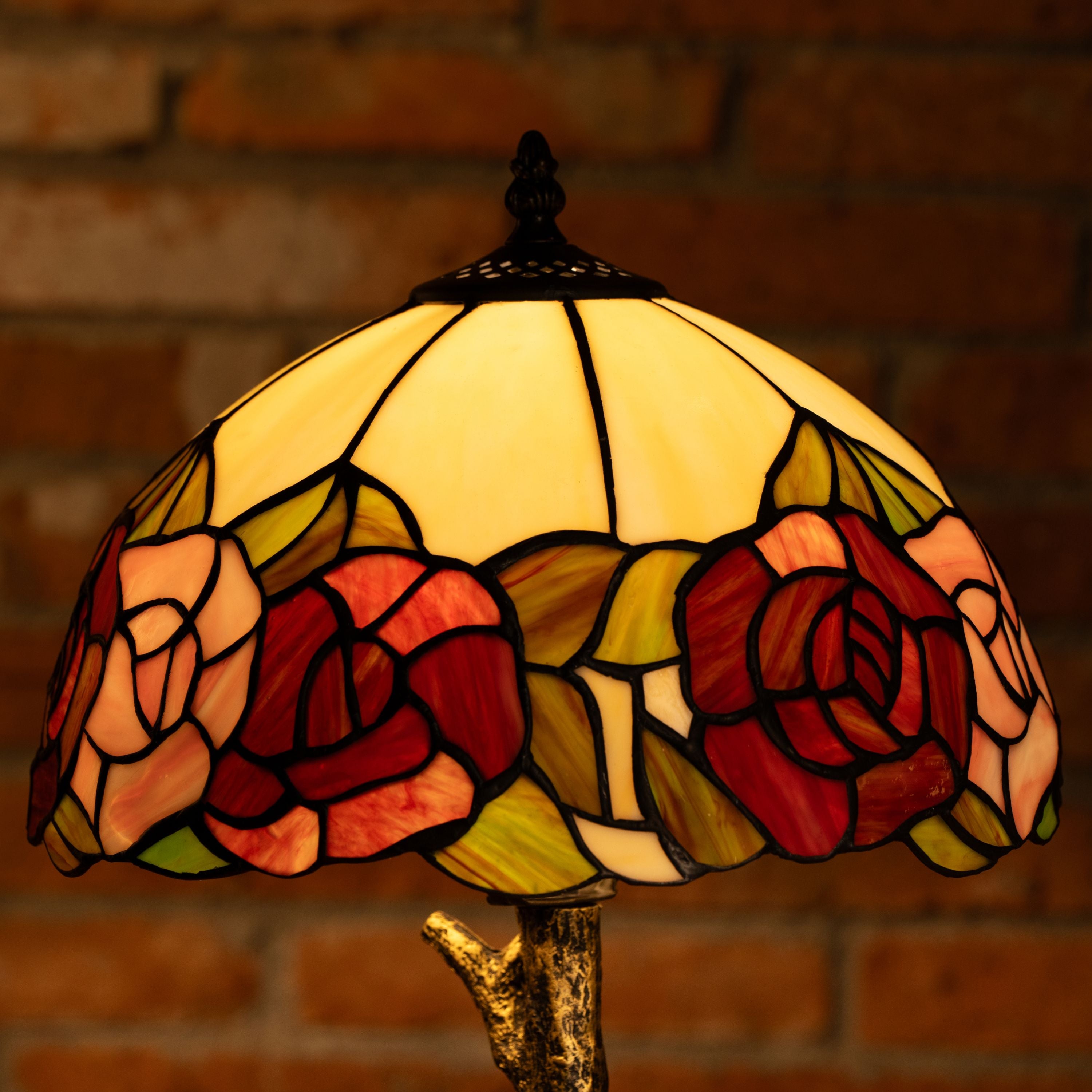 Blush Petal Harmony Tiffany Table Lamp