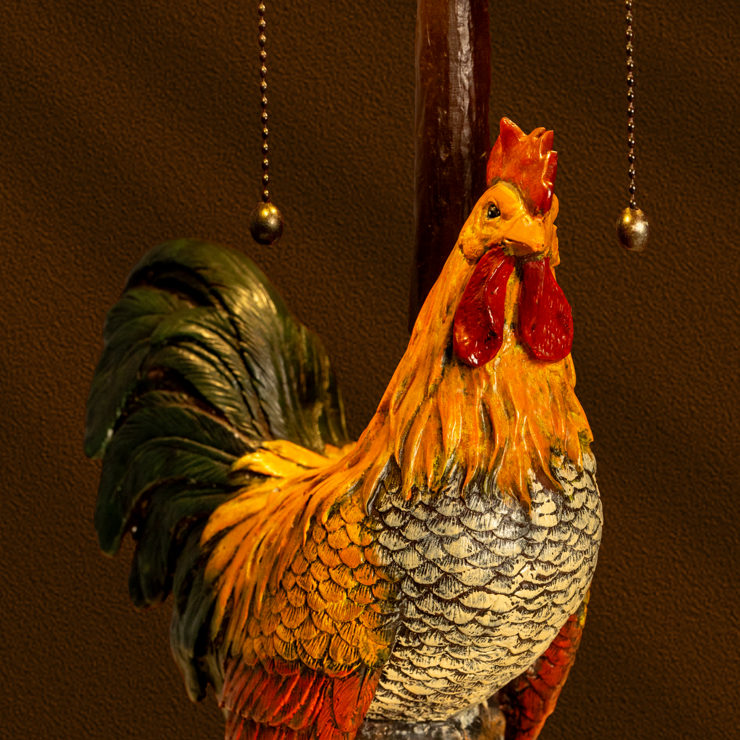 Rooster Sunrise Tiffany Table Lamp