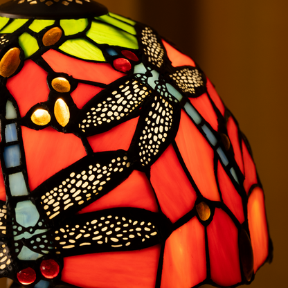 Lampe de table Tiffany Crimson Flight