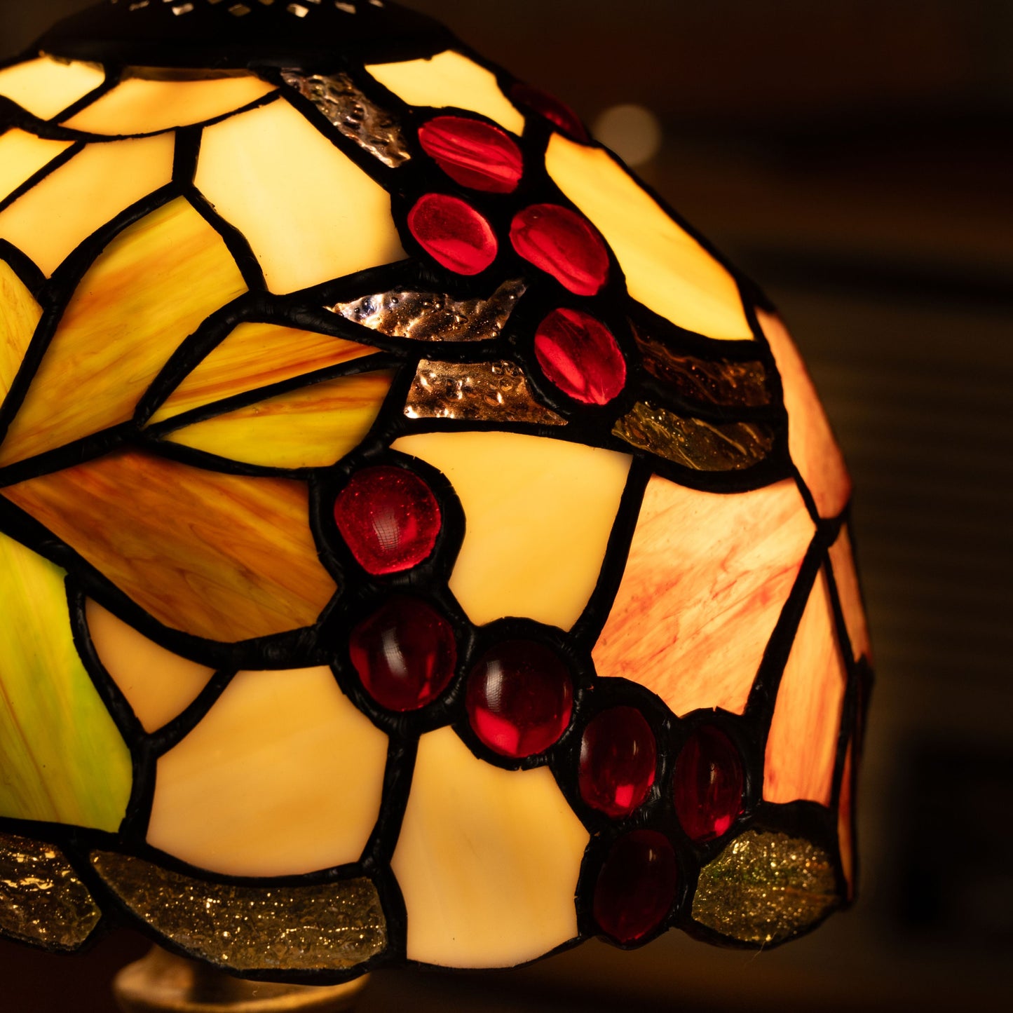 Warm Glow Blossom Tiffany Lamp
