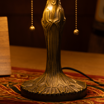 Amber Glow Harmony Tiffany Table Lamp
