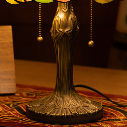 Blush Petal Harmony Tiffany Table Lamp