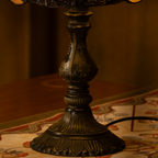 Crimson Bloom Tiffany Table Lamp