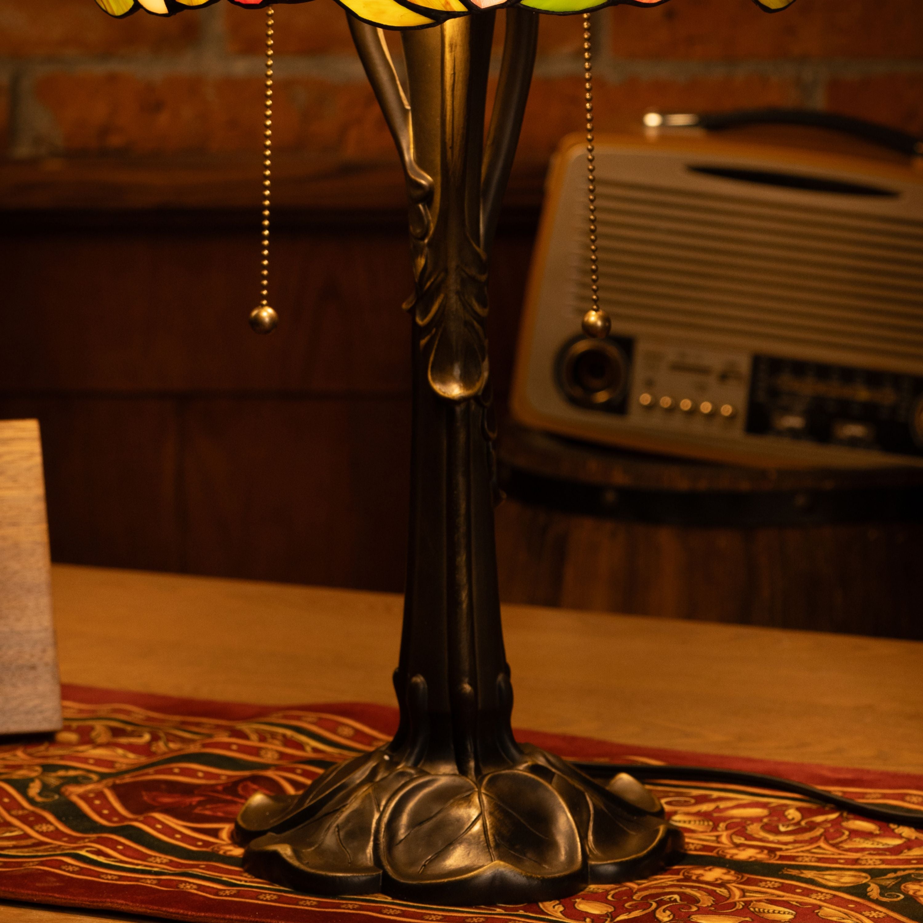 Blush Petal Harmony Tiffany Table Lamp