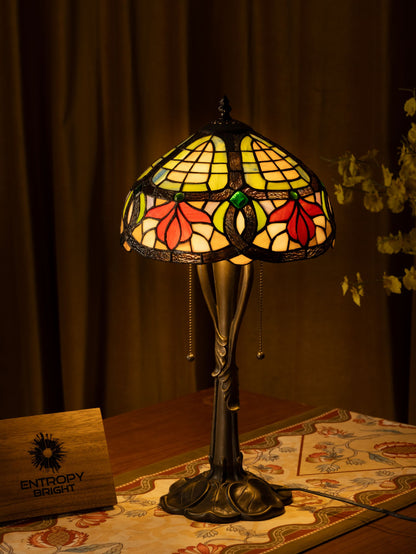 Autumn Petals Tiffany Table Lamp