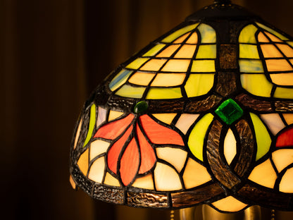 Autumn Petals Tiffany Table Lamp