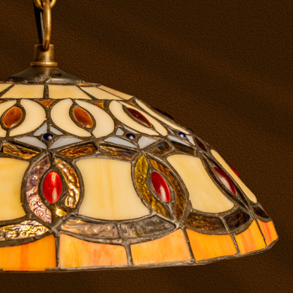 Amber Elegance Tiffany Pendant