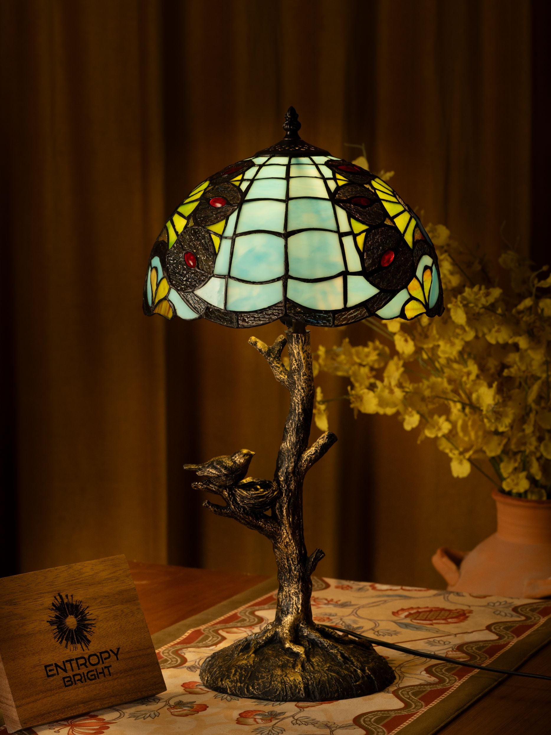 Enchanted Woods Tiffany Table Lamp