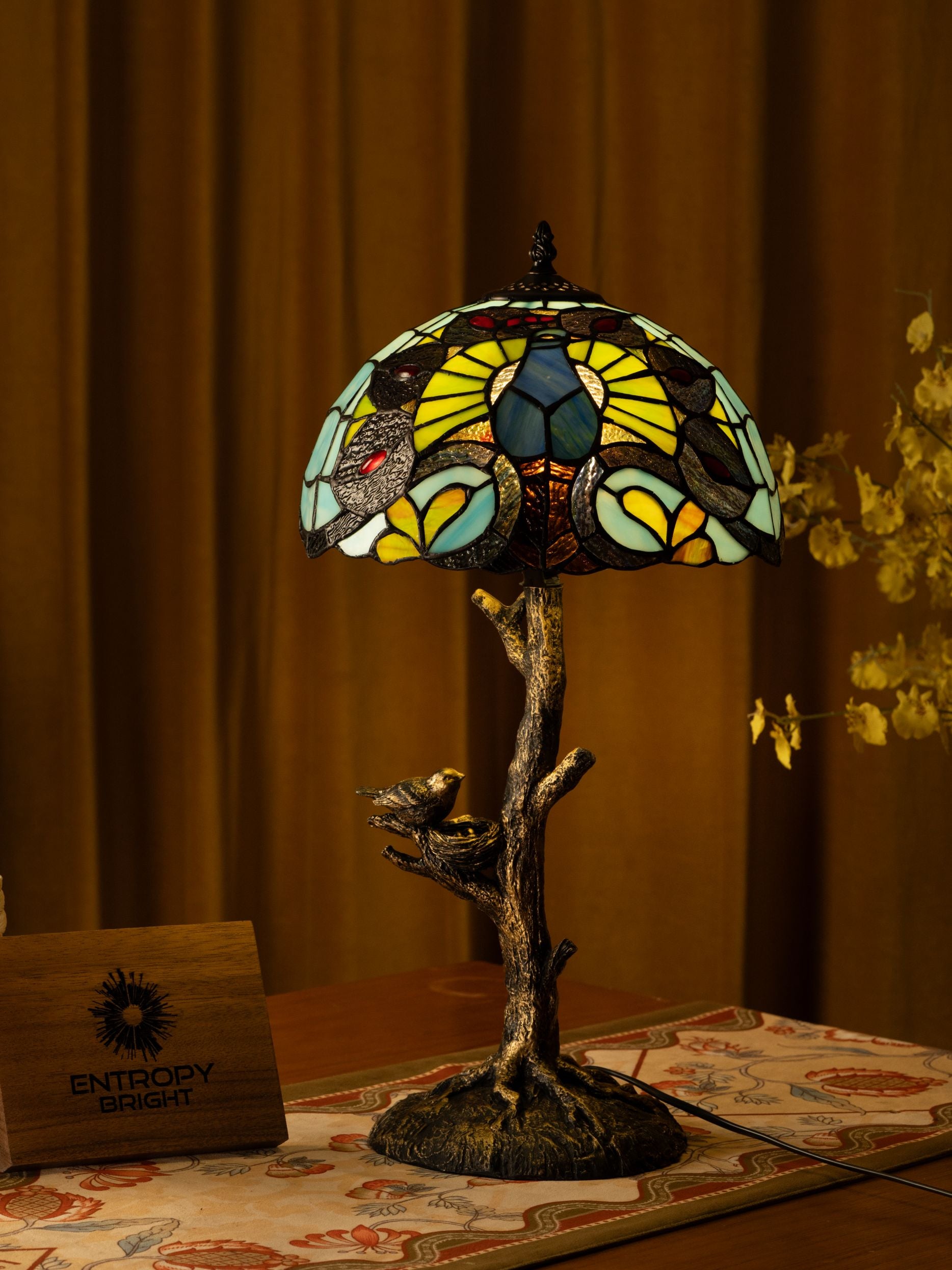 Enchanted Woods Tiffany Table Lamp