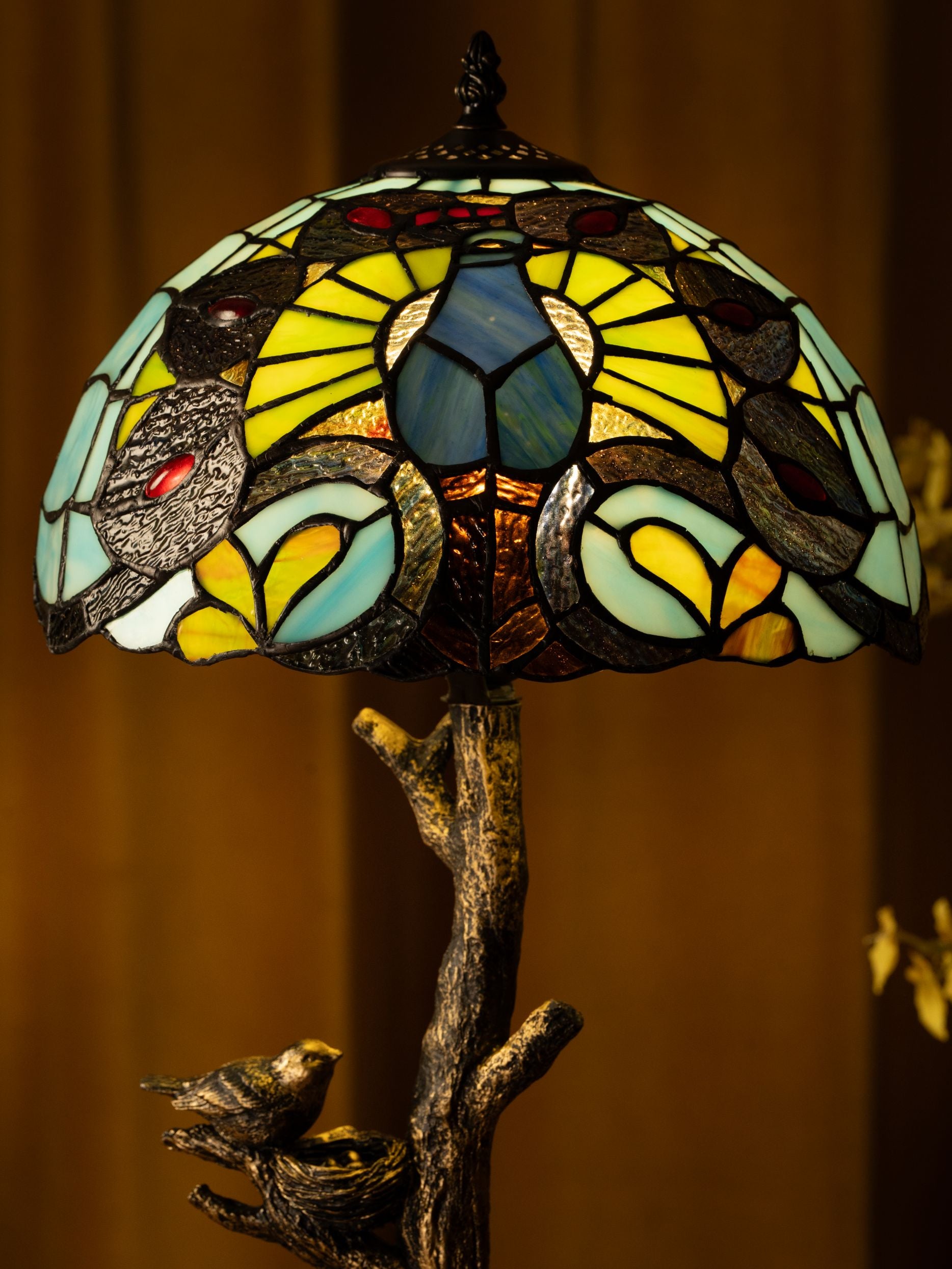 Enchanted Woods Tiffany Table Lamp