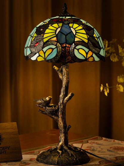 Enchanted Woods Tiffany Table Lamp