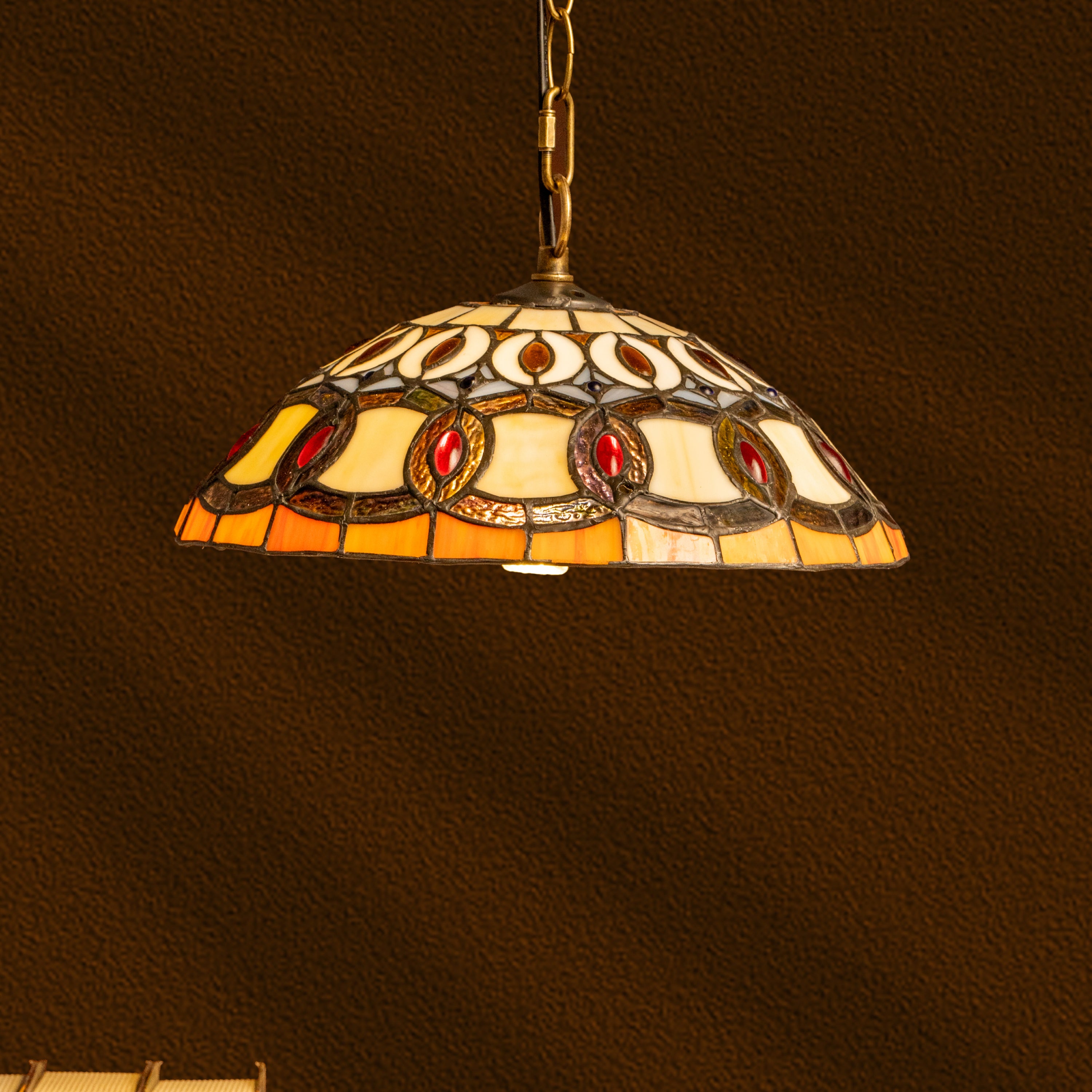 Amber Elegance Tiffany Pendant