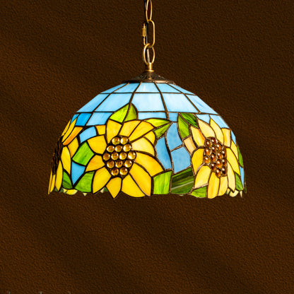 Sunflower Bliss Tiffany Pendant