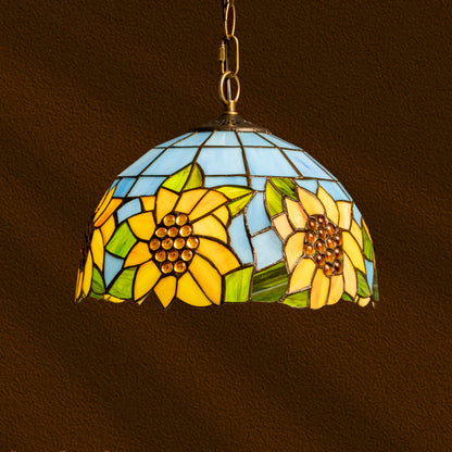 Sunflower Bliss Tiffany Pendant
