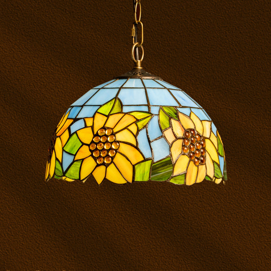 Sunflower Bliss Tiffany Pendant