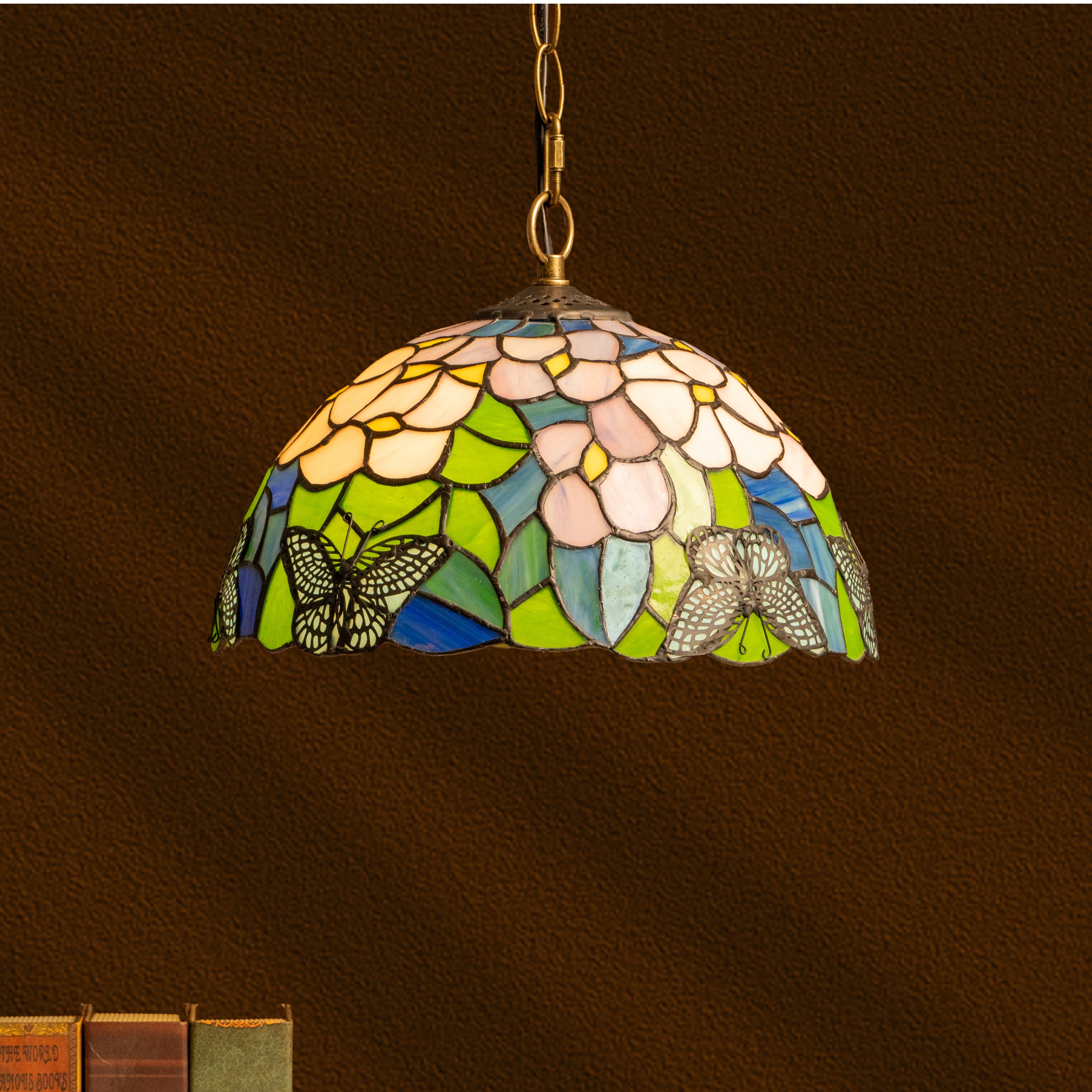 Butterfly Grove Tiffany Pendant