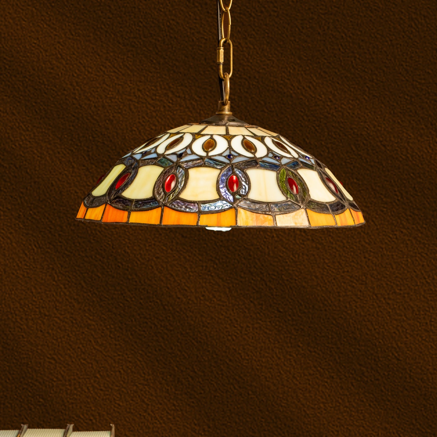 Amber Elegance Tiffany Pendant