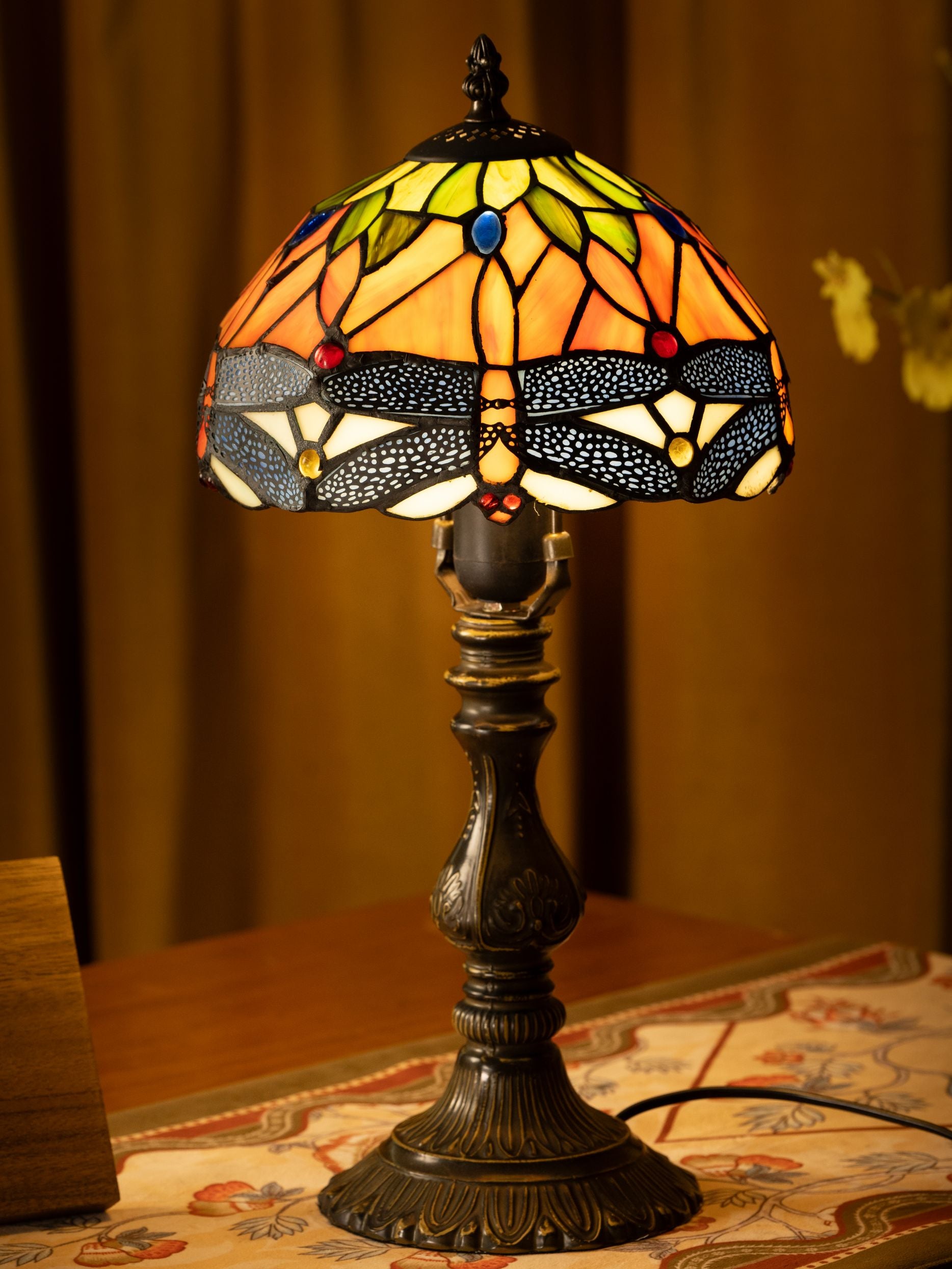 Lampe de table Tiffany Golden Wings