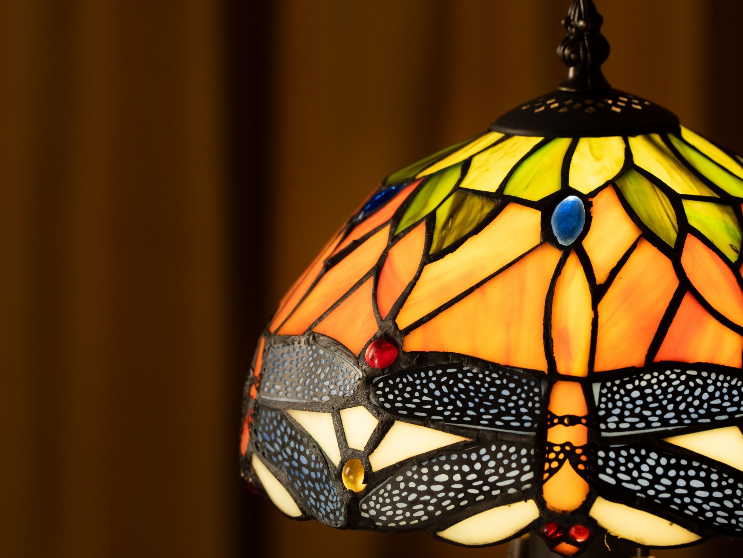 Lampe de table Tiffany Golden Wings