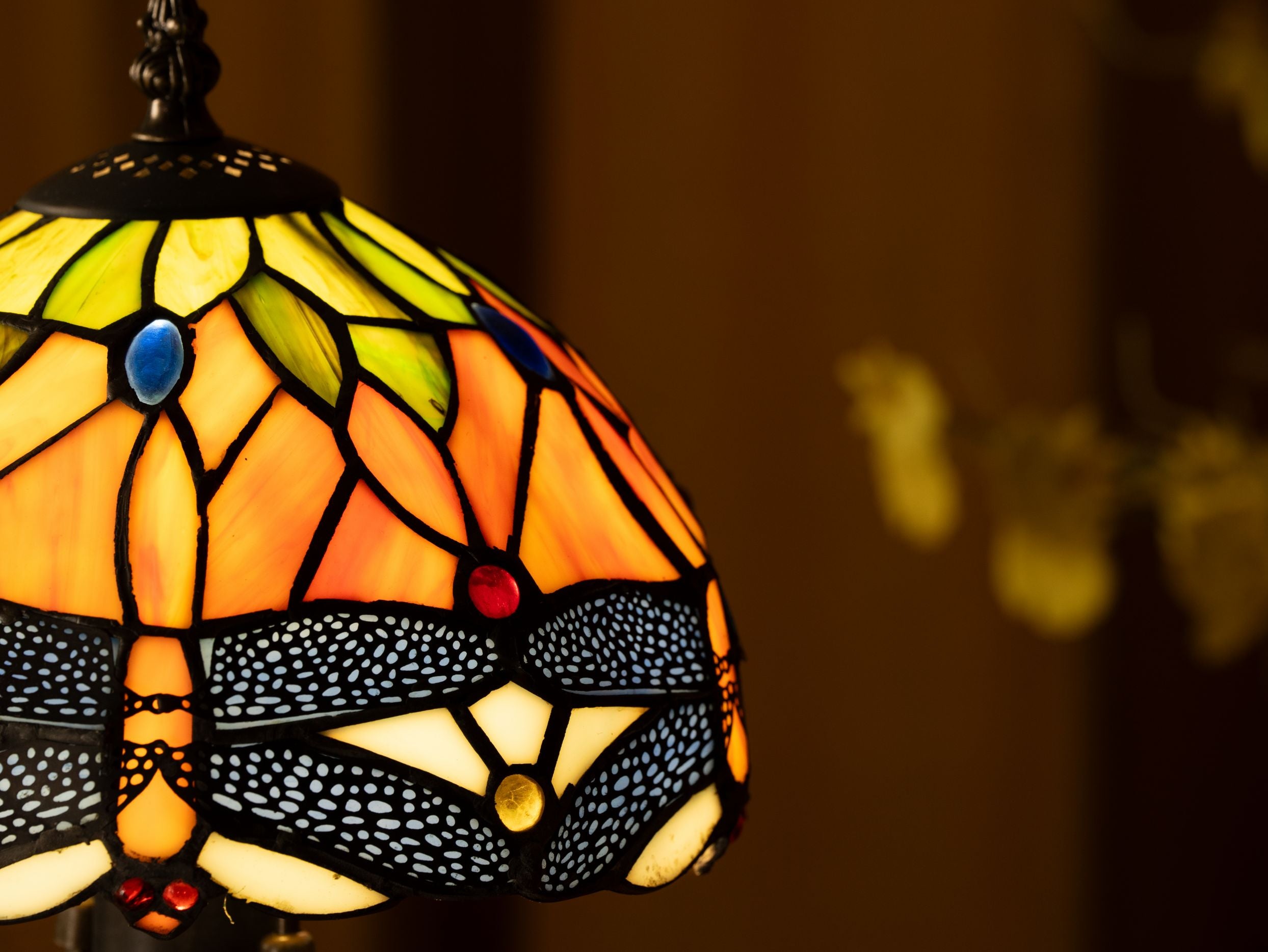 Lampe de table Tiffany Golden Wings