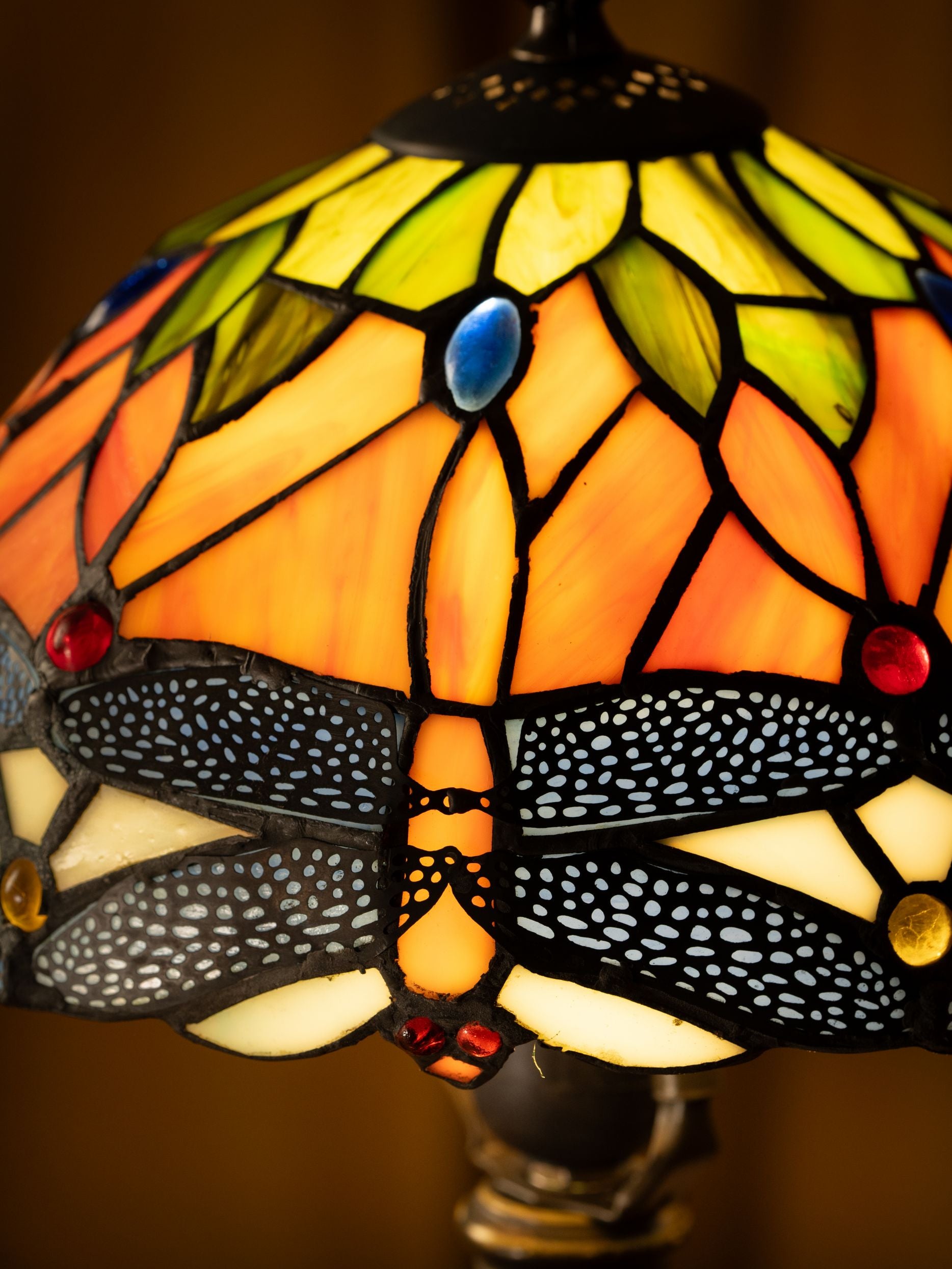 Lampe de table Tiffany Golden Wings