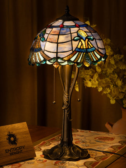 Majestic Wave Tiffany Table Lamp