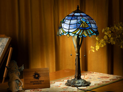 Majestic Wave Tiffany Table Lamp
