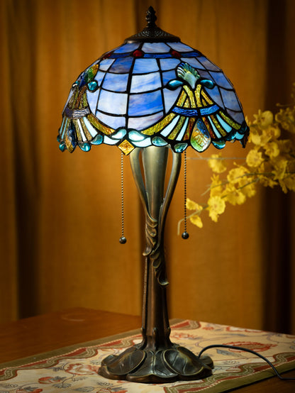 Majestic Wave Tiffany Table Lamp