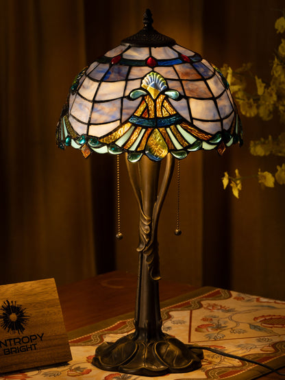 Majestic Wave Tiffany Table Lamp