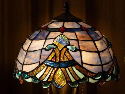Majestic Wave Tiffany Table Lamp