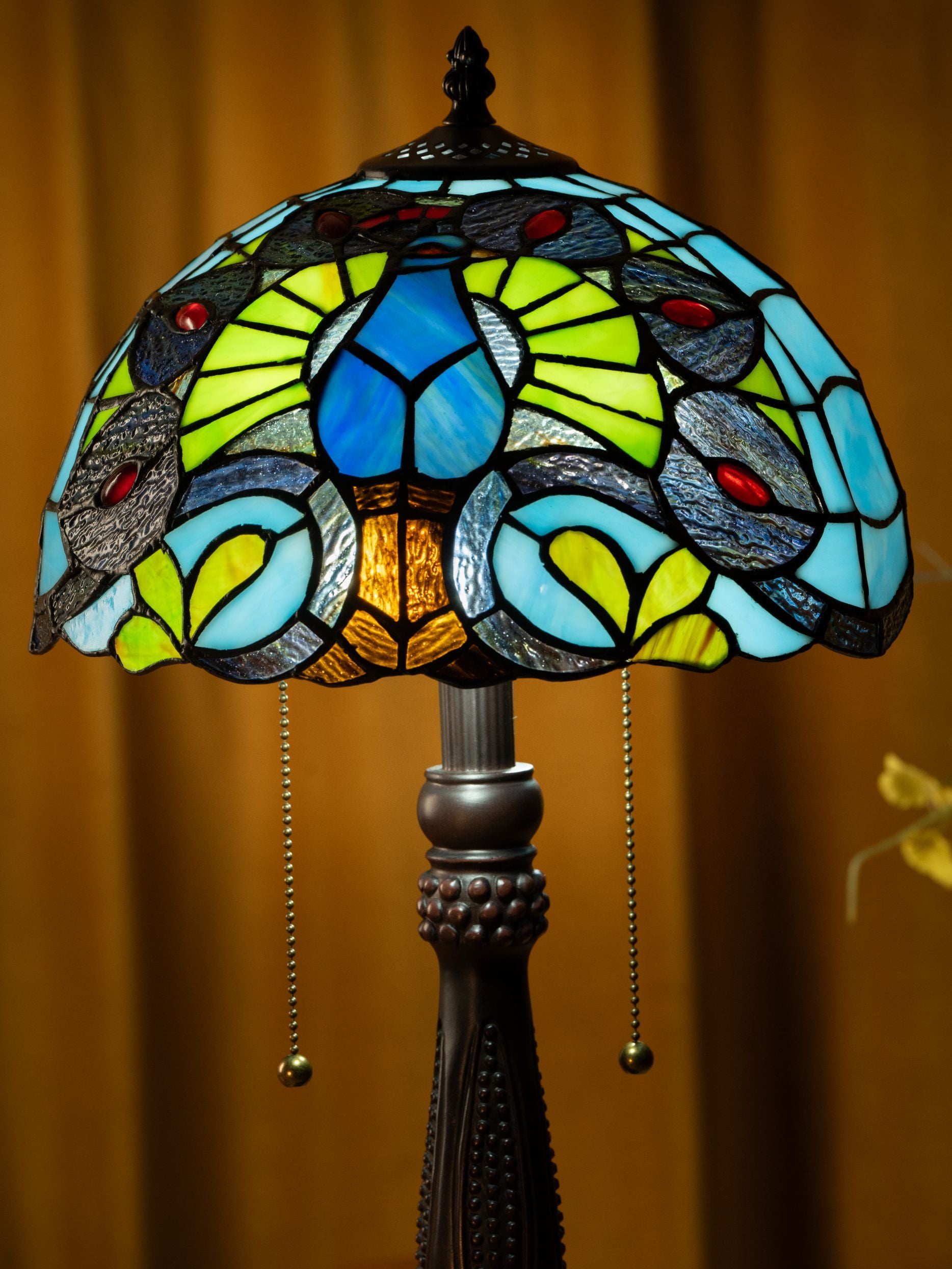Lampe de table Tiffany Mystic Leaf