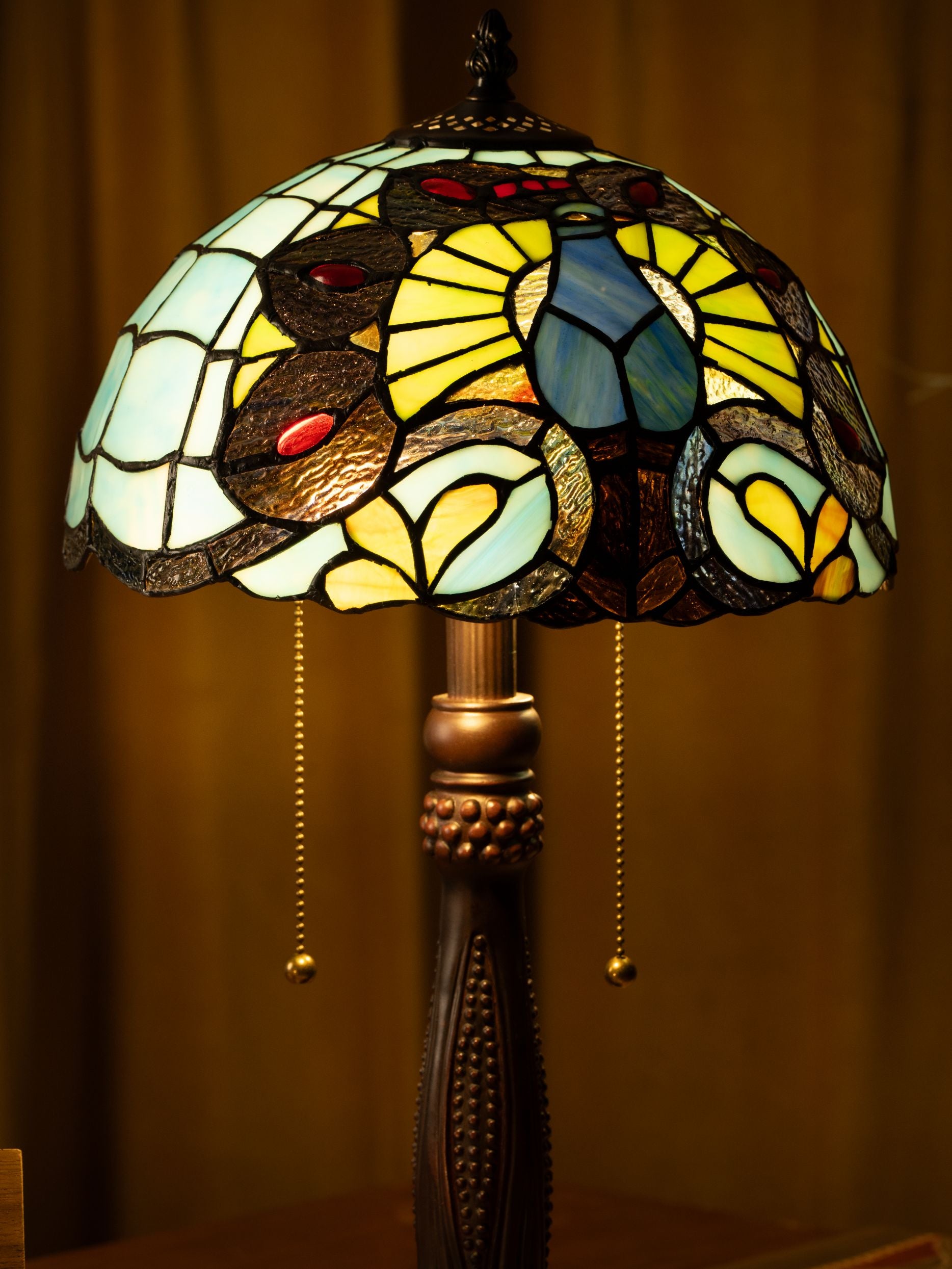 Lampe de table Tiffany Mystic Leaf