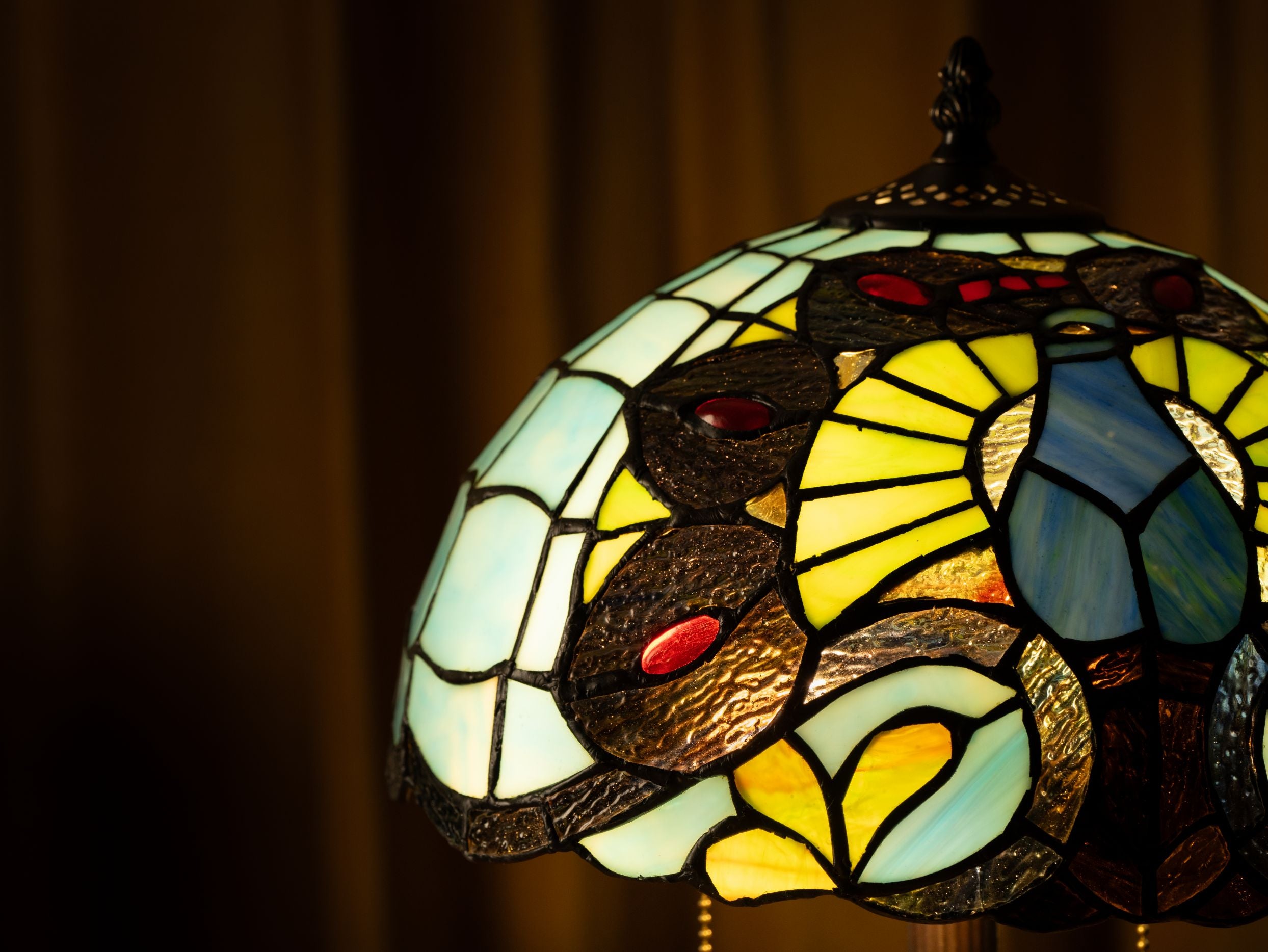 Lampe de table Tiffany Mystic Leaf