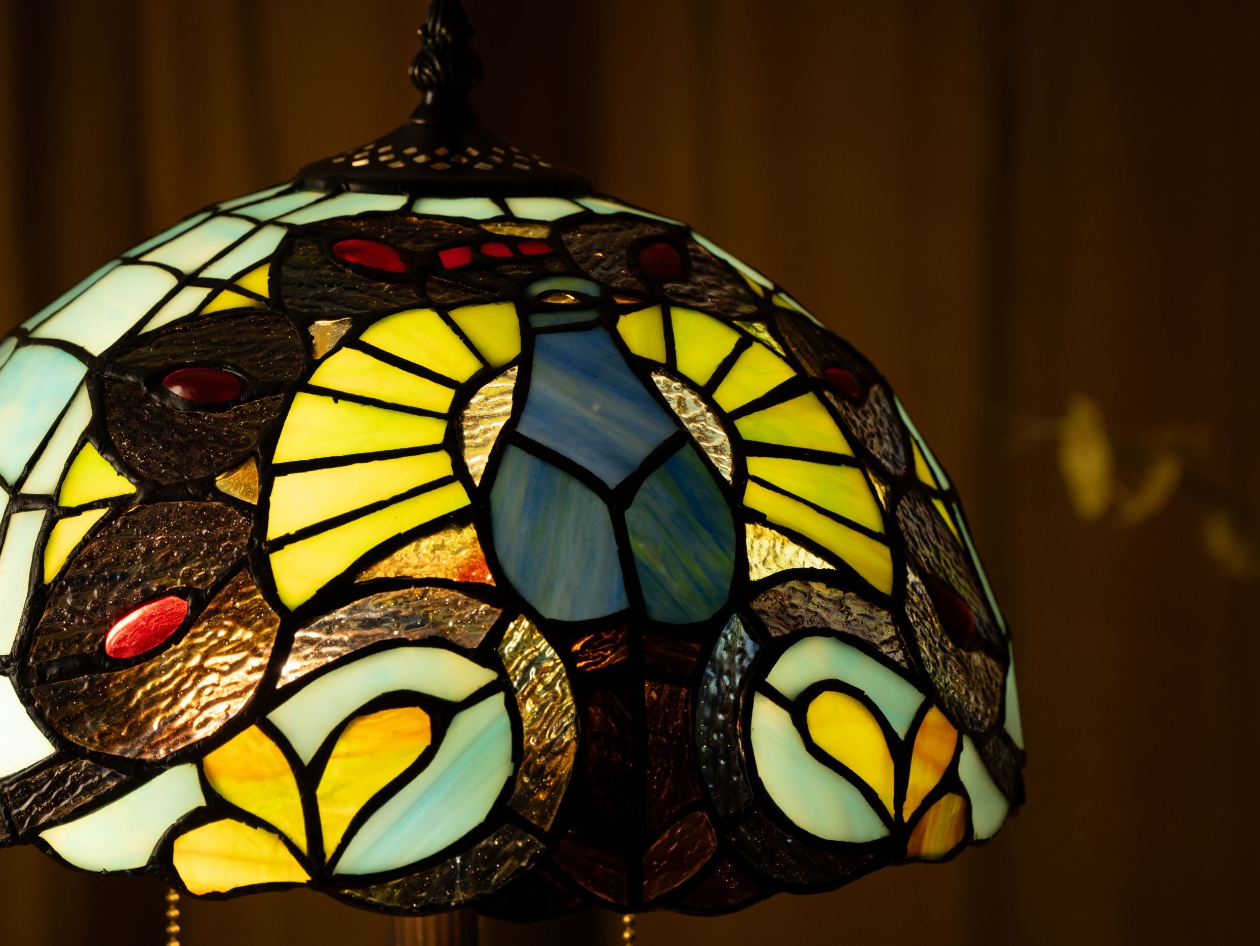 Lampe de table Tiffany Mystic Leaf