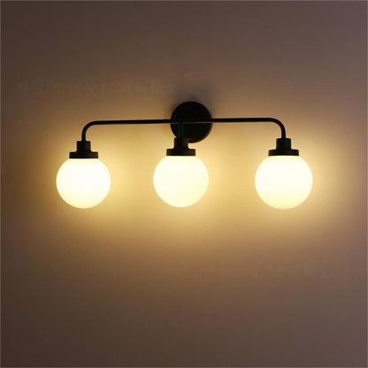 Modern Glass Wall Sconce – Three-Color Adjustable Lighting