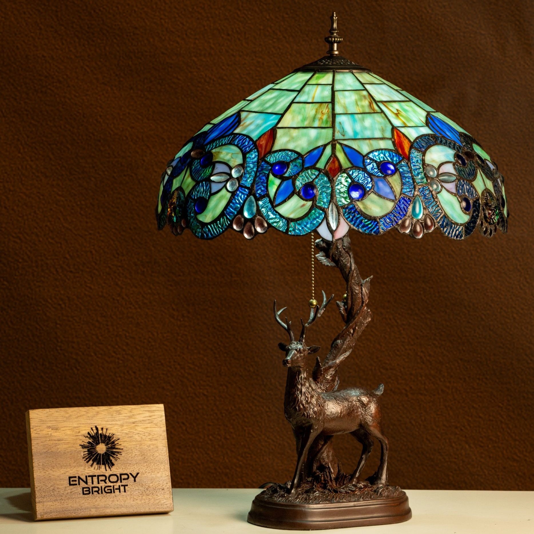 Lampe de table Tiffany Forest Majesty
