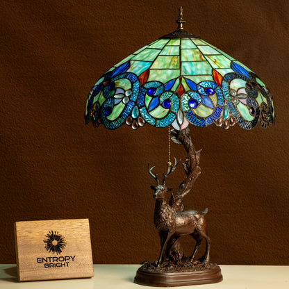 Lampe de table Tiffany Forest Majesty