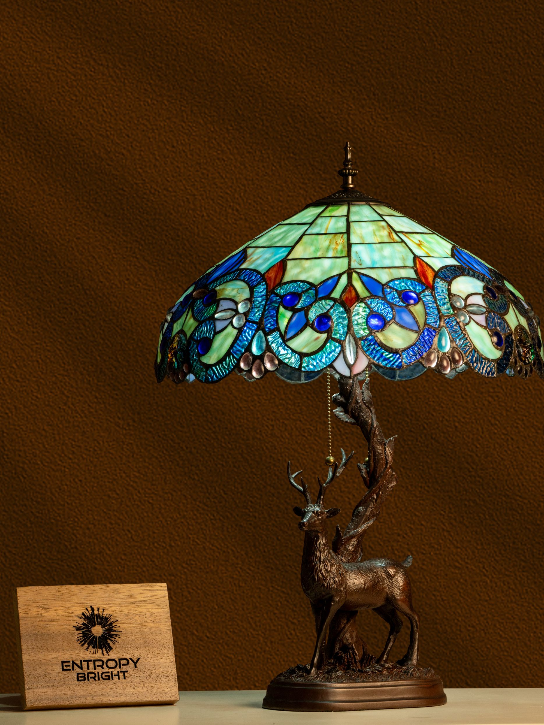 Lampe de table Tiffany Forest Majesty
