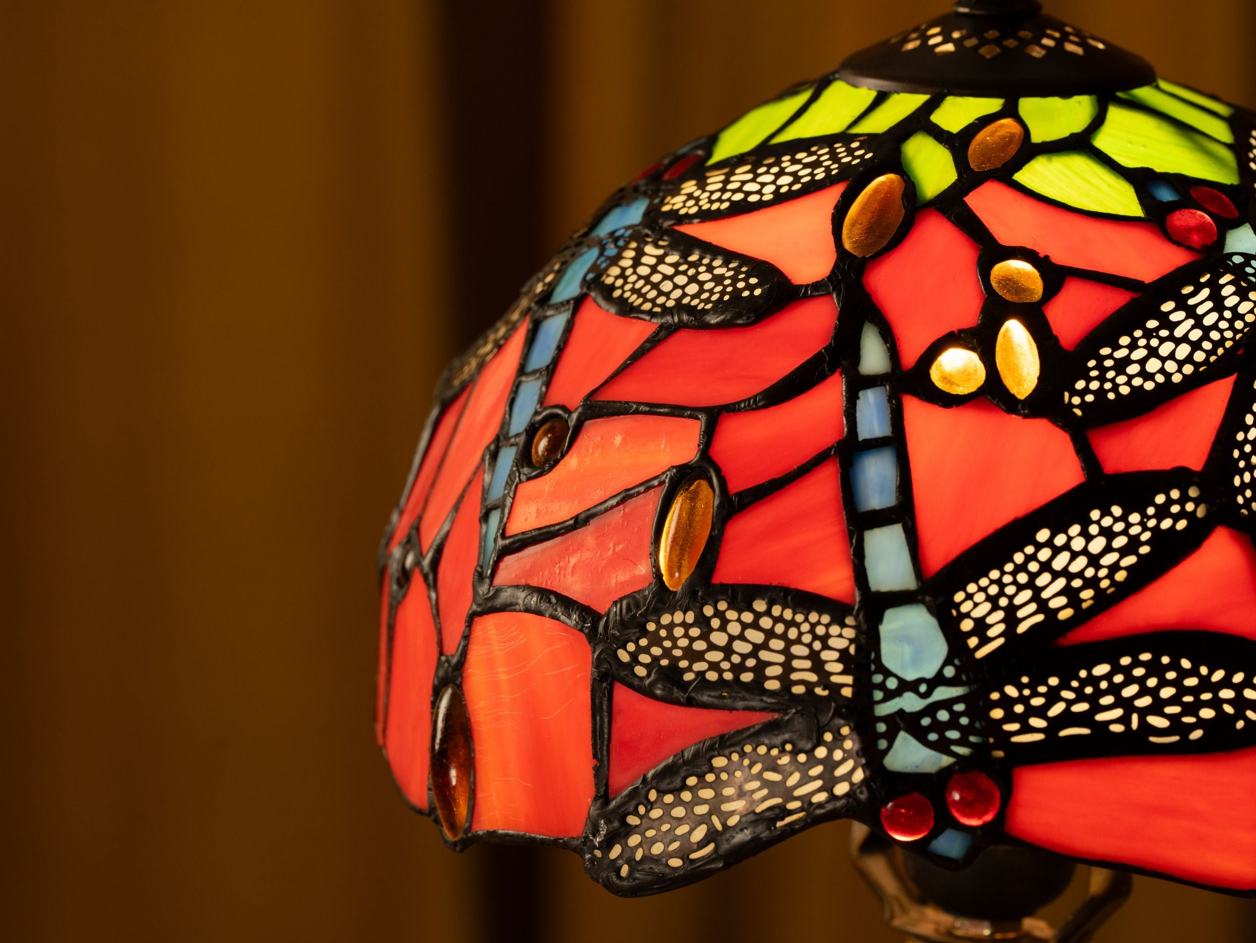 Lampe de table Tiffany Crimson Flight