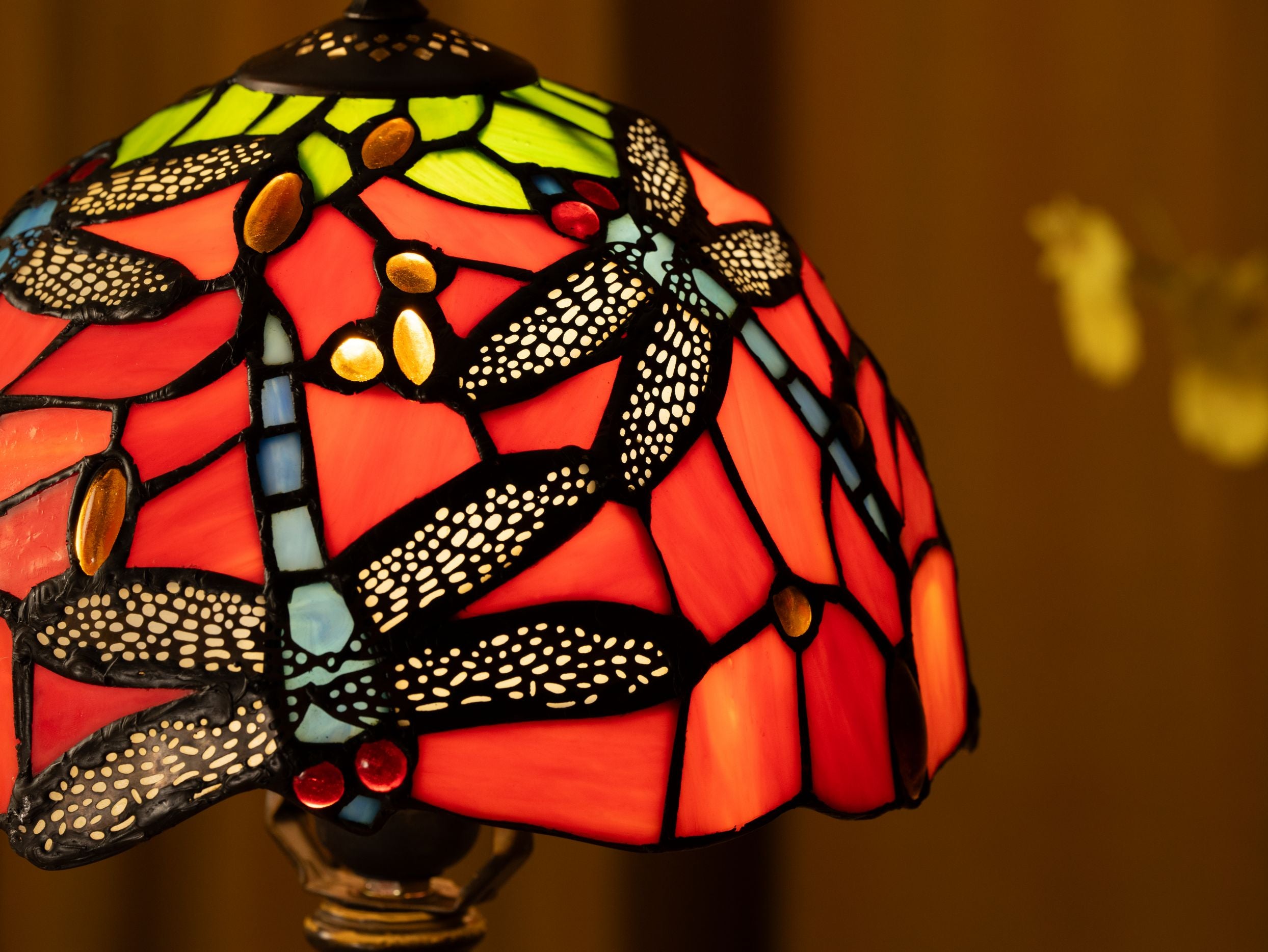 Lampe de table Tiffany Crimson Flight