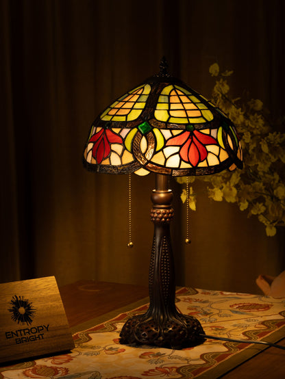 Ruby Garden Tiffany Table Lamp