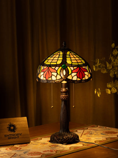 Ruby Garden Tiffany Table Lamp
