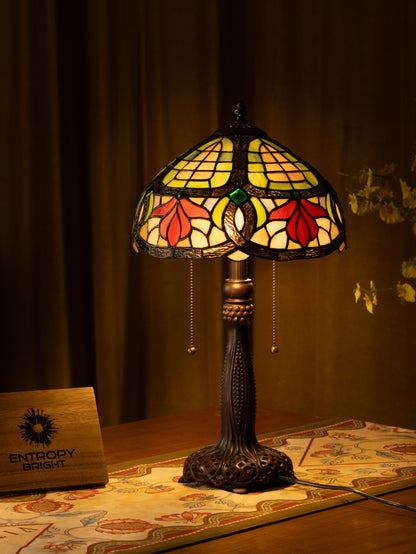 Ruby Garden Tiffany Table Lamp