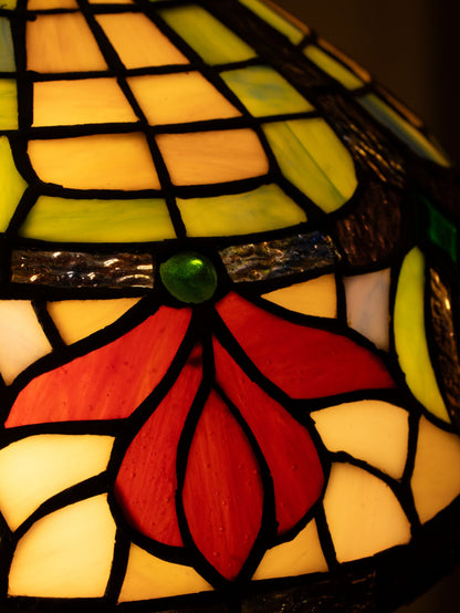 Ruby Garden Tiffany Table Lamp