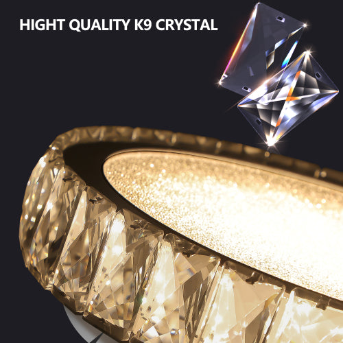 13.8In Embedded Crystal Chandelier (Included LED)