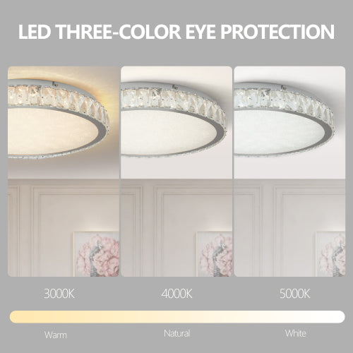 13.8In Embedded Crystal Chandelier (Included LED)