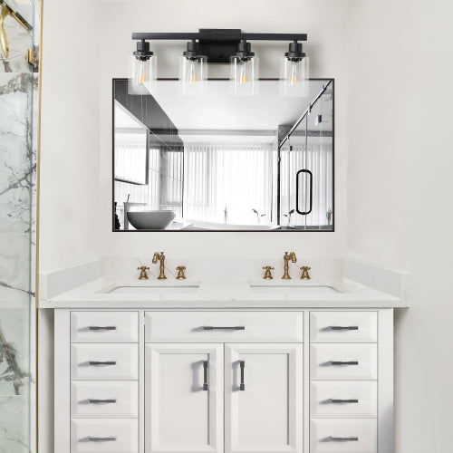Modern Black  Bathroom Vanity Light Fixture (No Bulbs)