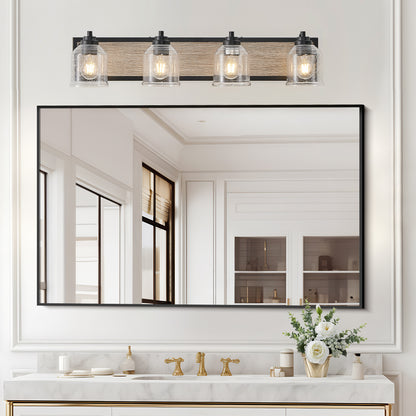 Farmhouse Vanity Light Fixture – Rustic Elegance &amp; Industrial Charm