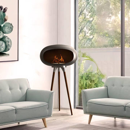 Outdoor&Indoor Tripod Floor Standing Fireplace